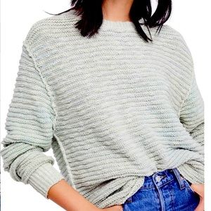 Free people menace solid tunic sweater